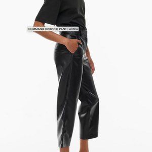 Aritzia Babaton Command Cropped Pant Size 8 Vegan Leather/Pleather